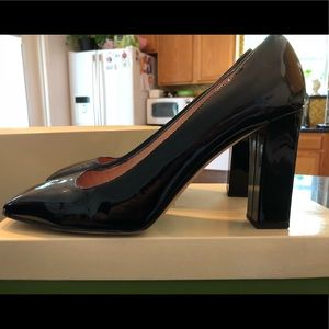 Kate Spade Black Patent Square Toe Heel Taylor 10